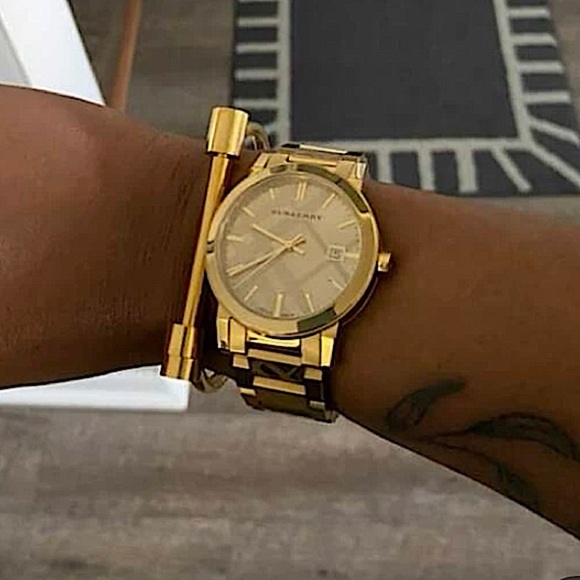 Gold Plated Bar Screw Bangle Bracelet Nail Screwdriver - Picture 8 of 11